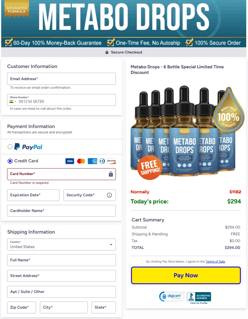 metabo-drops-secure-checkout-page
